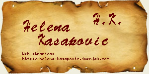 Helena Kasapović vizit kartica